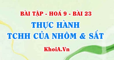 Thực hành thí nghiệm Tác dụng của nhôm với oxi, sắt với lưu huỳnh và nhận biết kim loại Al, Fe - Hoá 9 bài 23